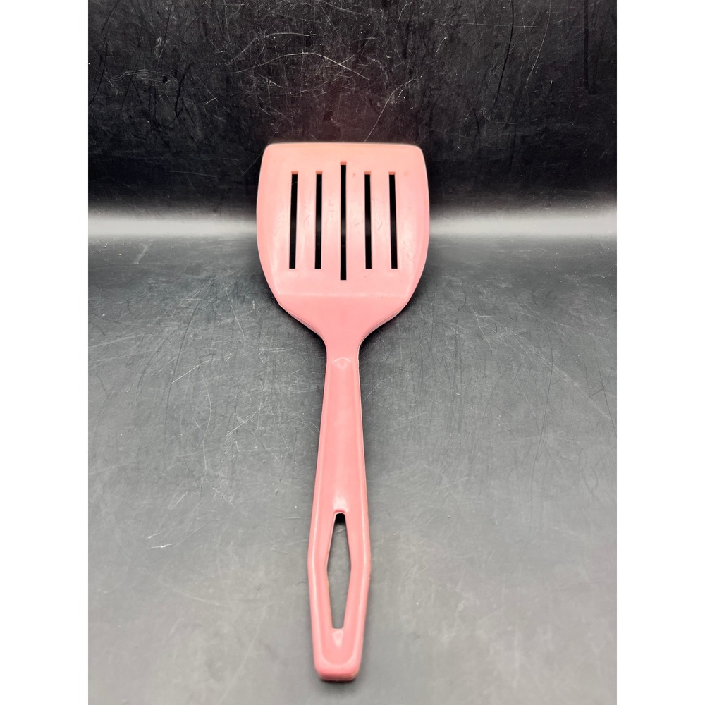 Vtg King Kraft Pink Slotted Spatula Northern Plastics USA Retro Kitchen‎ As Is
